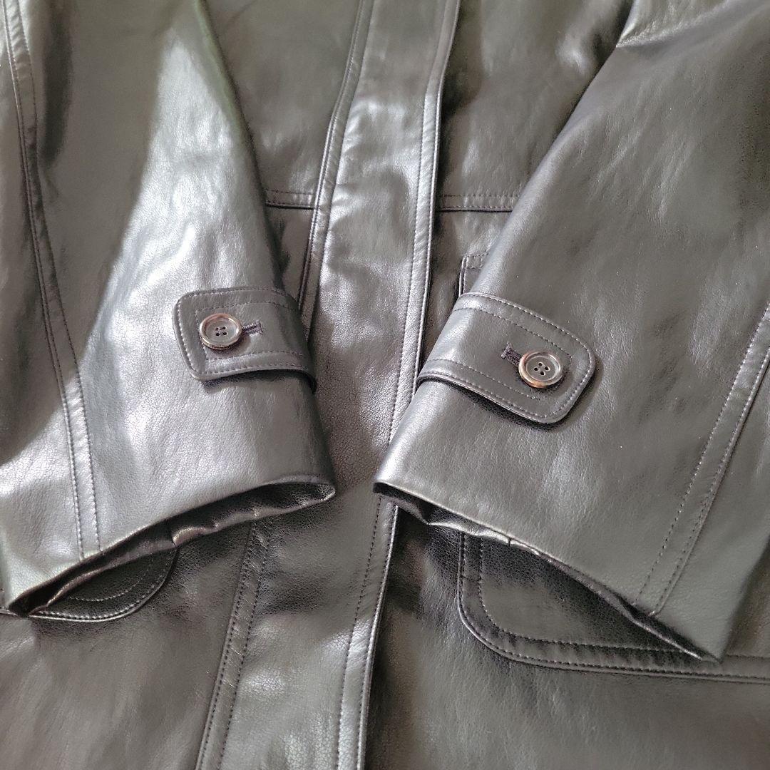 【OHOTORO 】leather midi coat オオトロ