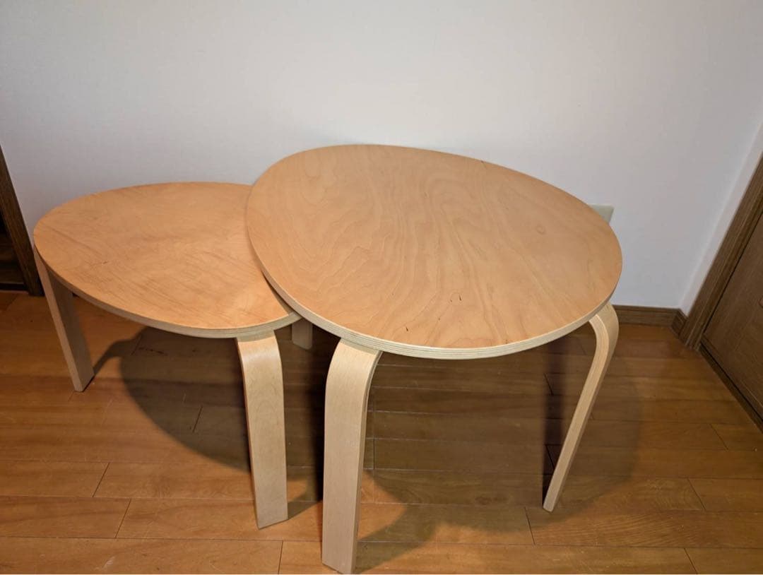 ■送料込■IKEA スヴァルスタ ネストテーブル ローテーブル 収納 木製家具机