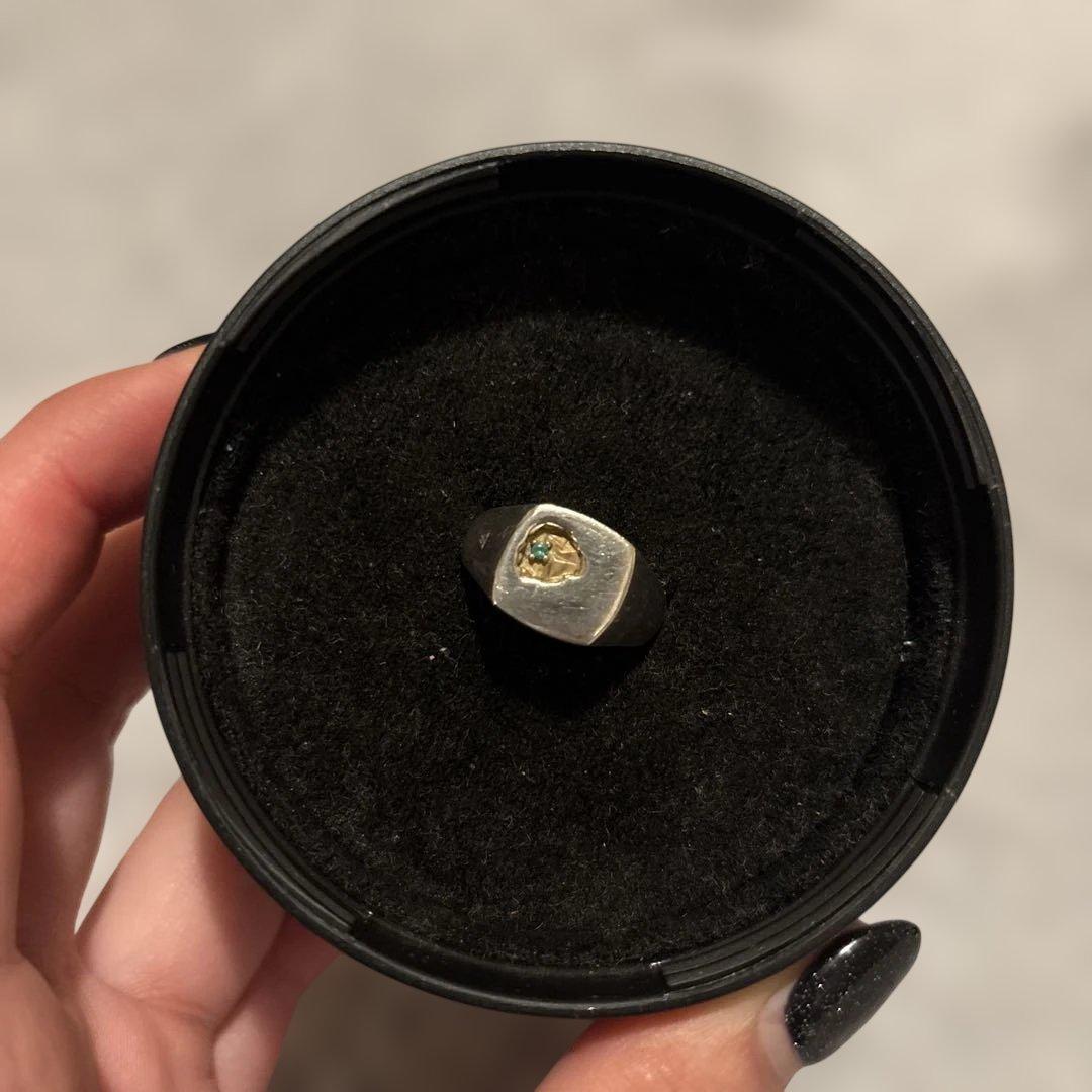 Tom Wood Mined Ring Emerald サイズ54 トムウッド