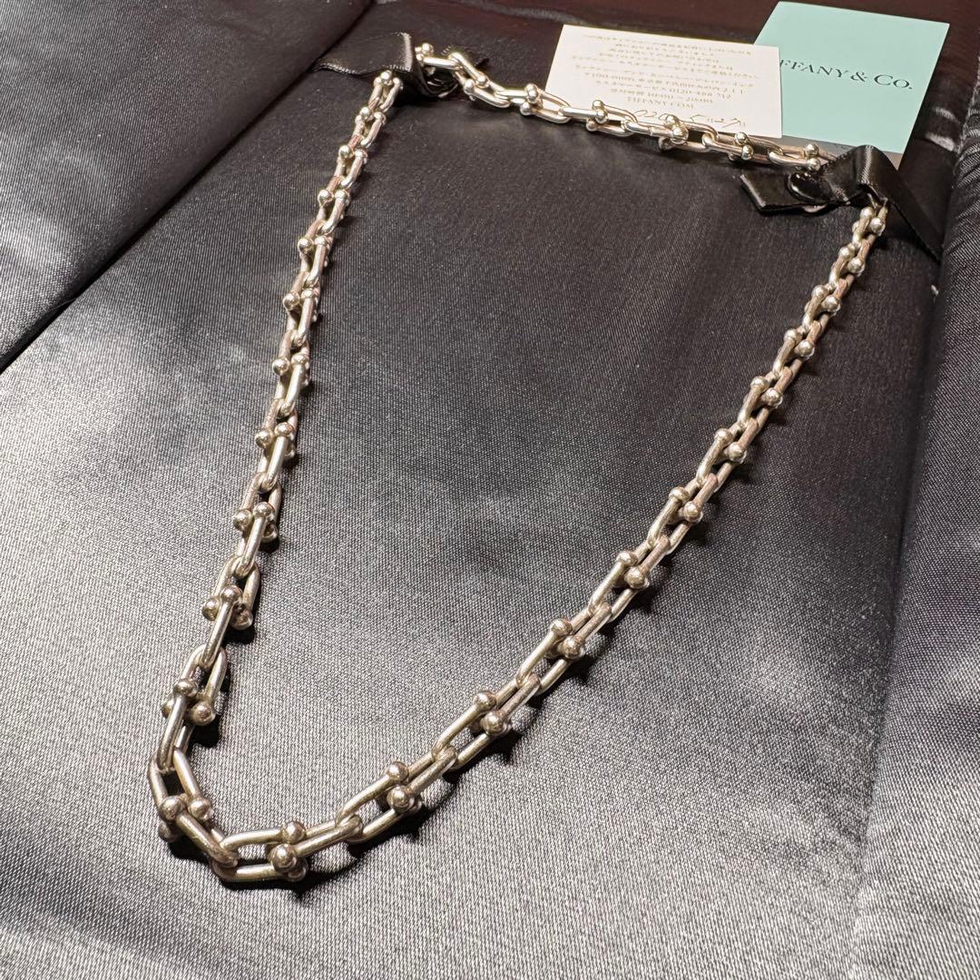 ティファニーハードウェア スモールリンクネックレス スターリングシルバー