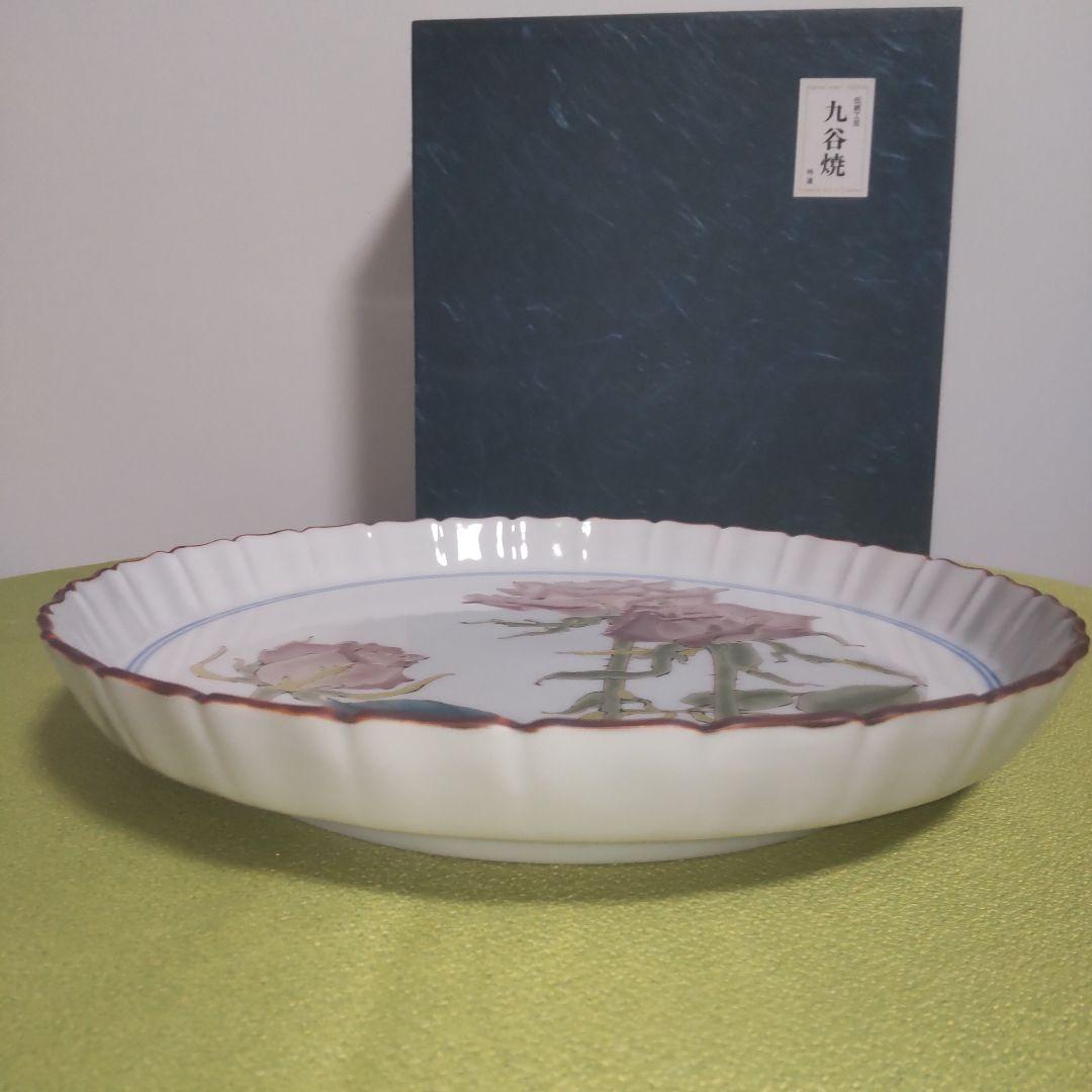 九谷焼 作家 武腰潤 人間国宝 希少 食器セット ローズ 薔薇 皿 プレート