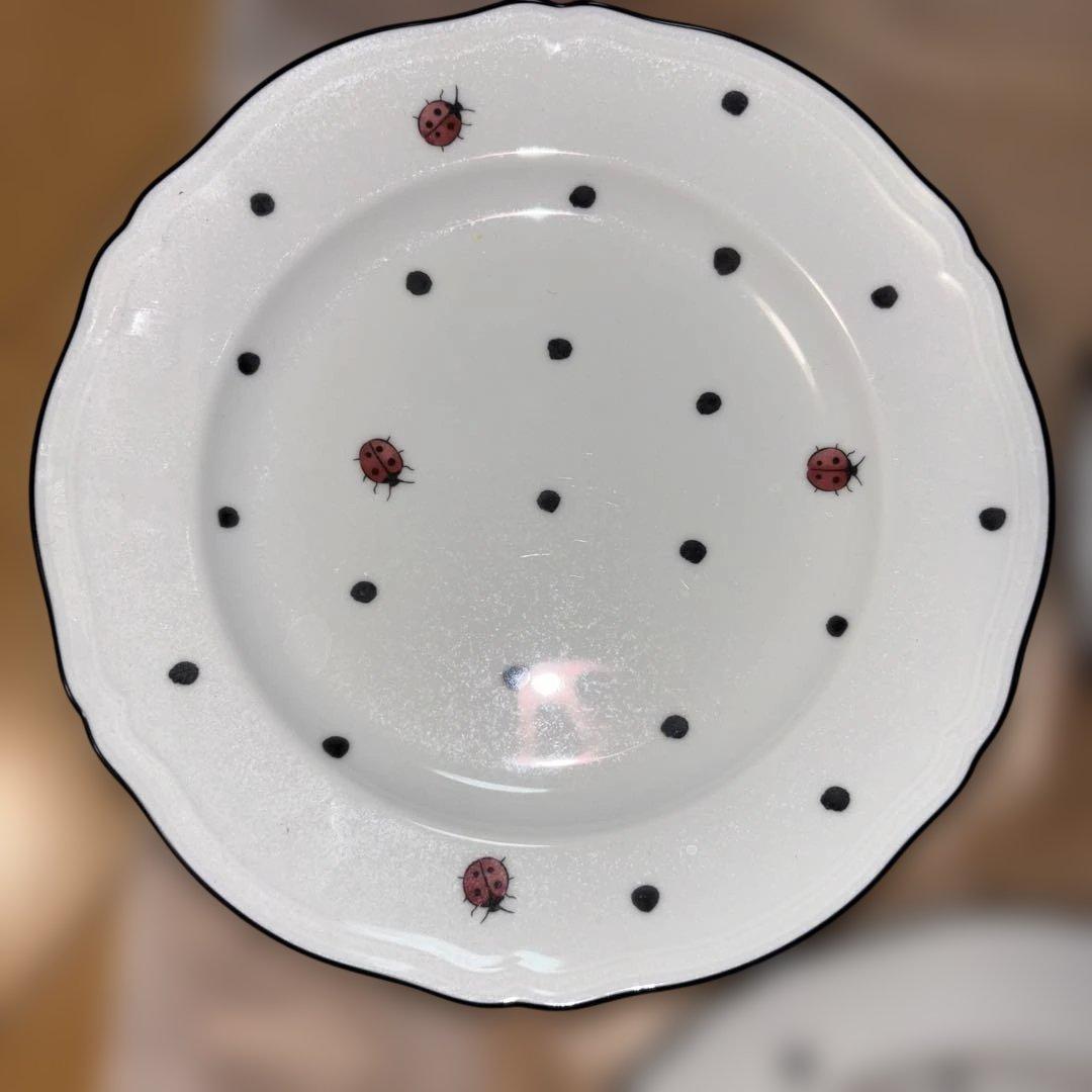 リチャードジノリ　イタリアンポア　野イチゴ　てんとう虫