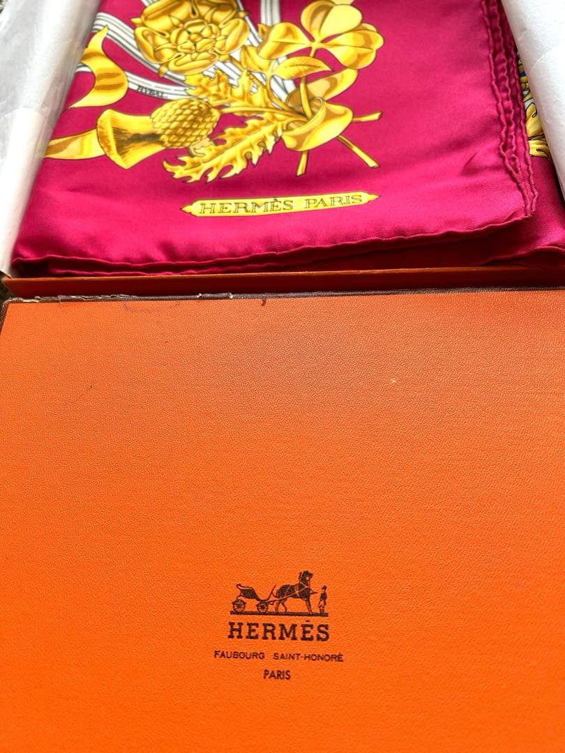 HERMÈS エルメス カレ「BRITISH HERALDRY」シルクスカーフ