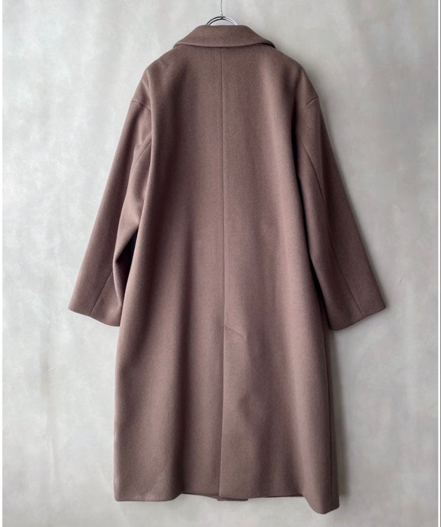 美品✨ユナイテッドアローズ　ウール　ビッグテーラードコート　ゆったり38 モカ
