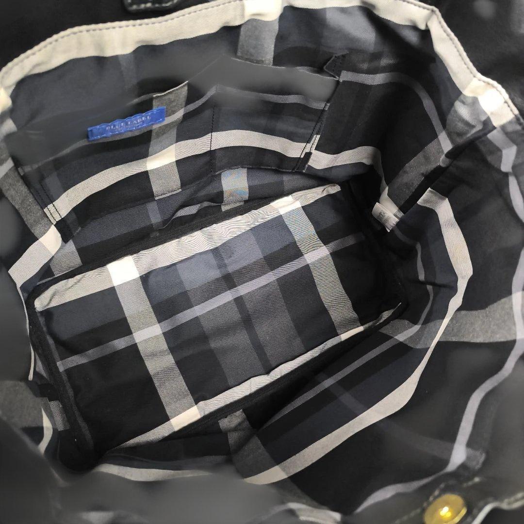 美品✨ ブルーレーベルクレストブリッジ トートバッグ レザー 肩掛け A4可 黒