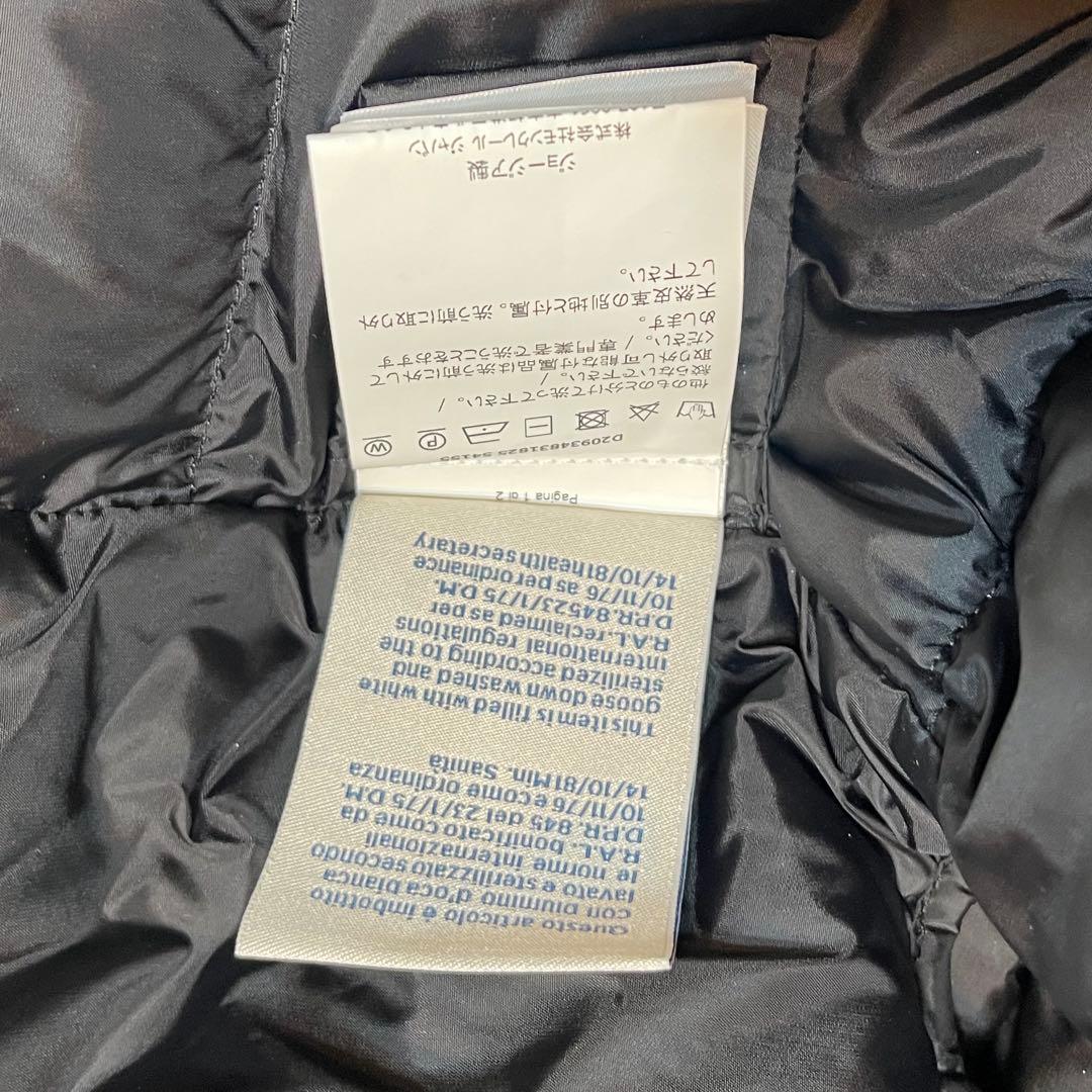 はるちーモンクレール ファーフード付きダウンベスマットな黒フード取り外し可