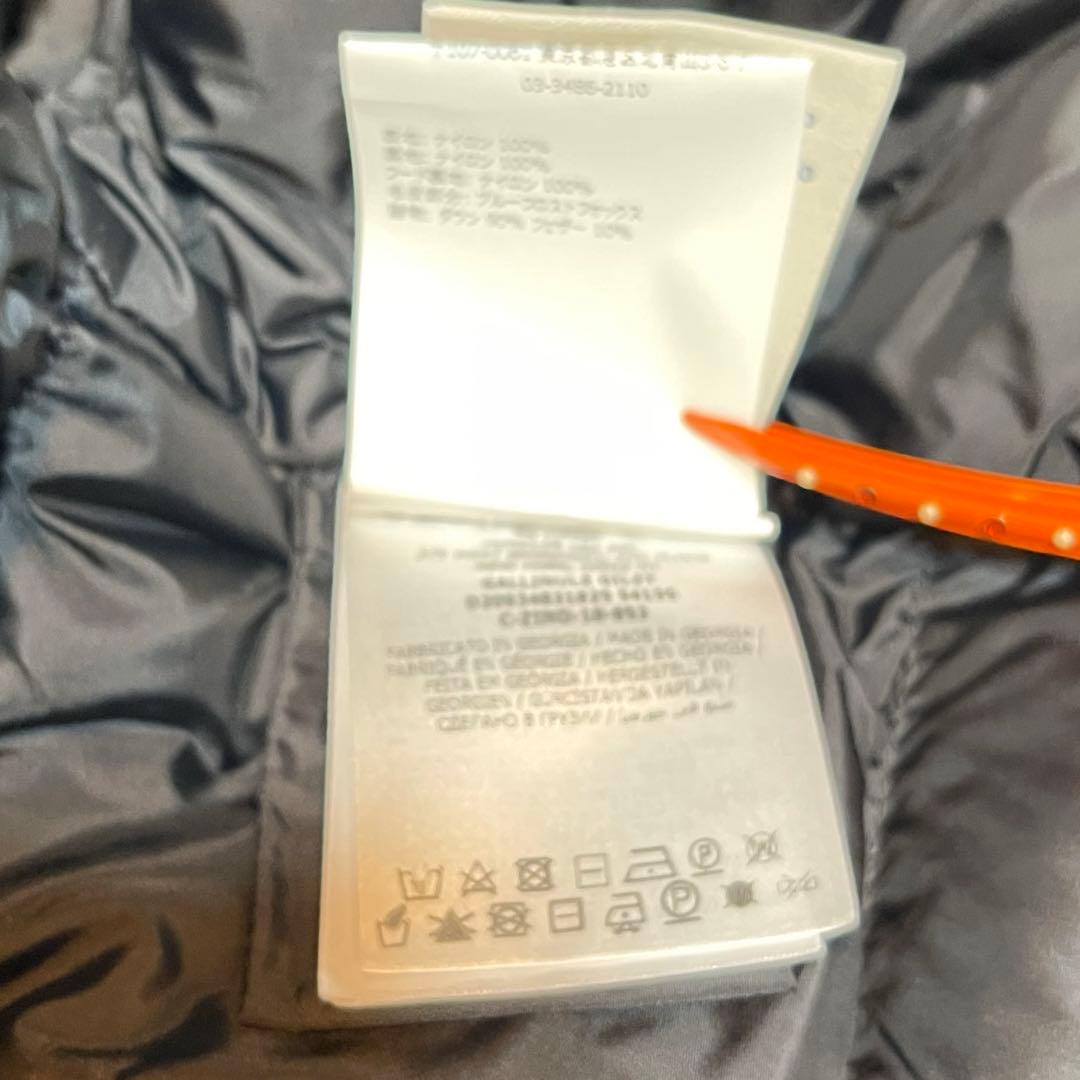 はるちーモンクレール ファーフード付きダウンベスマットな黒フード取り外し可