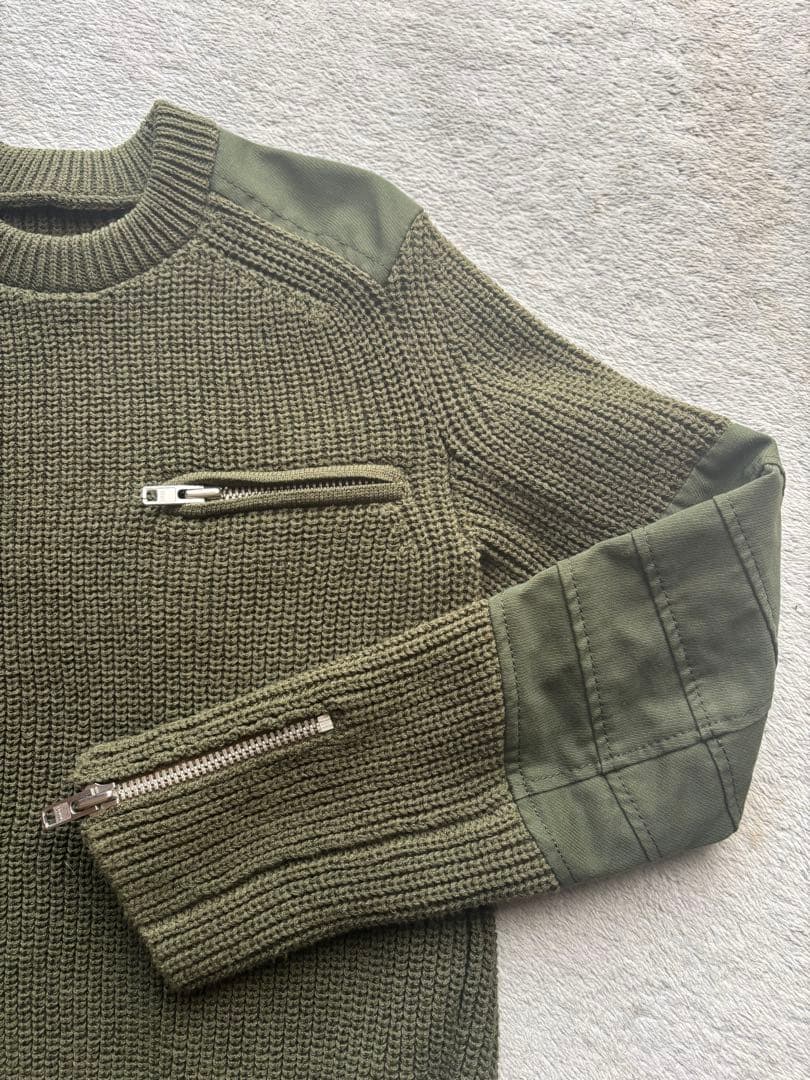 sacaiサカイ 16AW レイヤードミリタリーニットセーター 16-02447