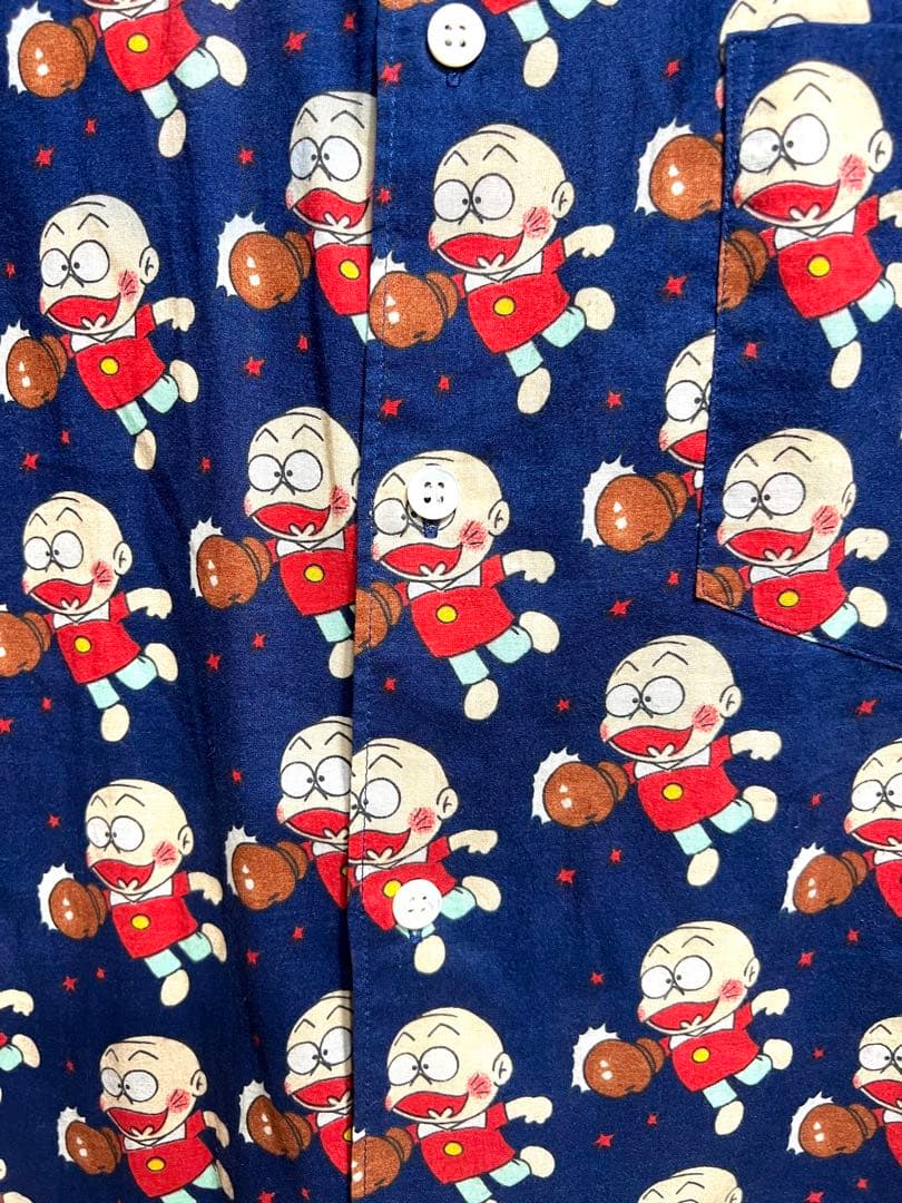 極希少 フランス製 コムデギャルソンシャツ 赤塚不二夫 チビ太 総柄シャツ