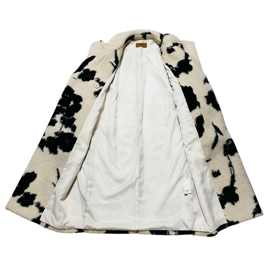 Ameri UND SHADOW FLOWER WOOL COAT アメリ
