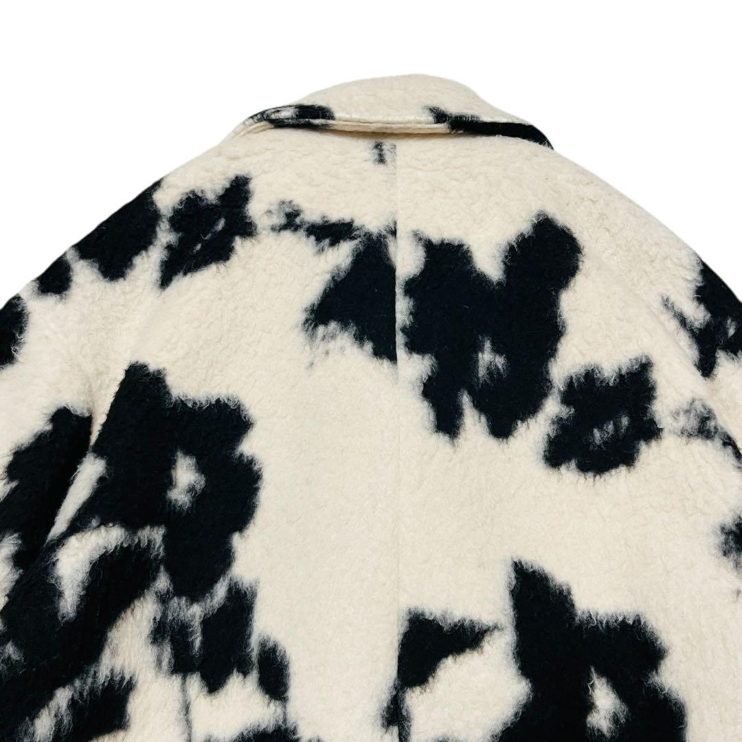 Ameri UND SHADOW FLOWER WOOL COAT アメリ