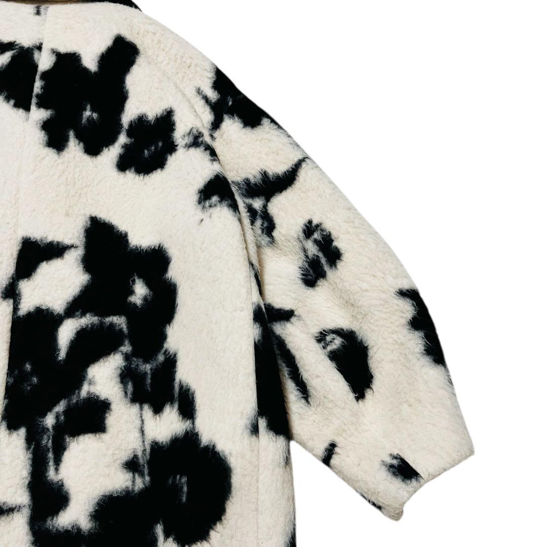 Ameri UND SHADOW FLOWER WOOL COAT アメリ