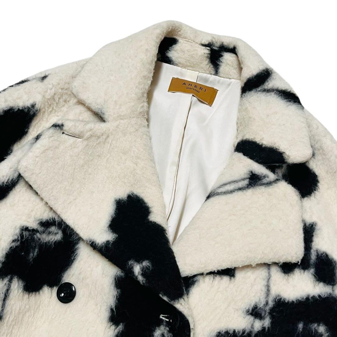 Ameri UND SHADOW FLOWER WOOL COAT アメリ