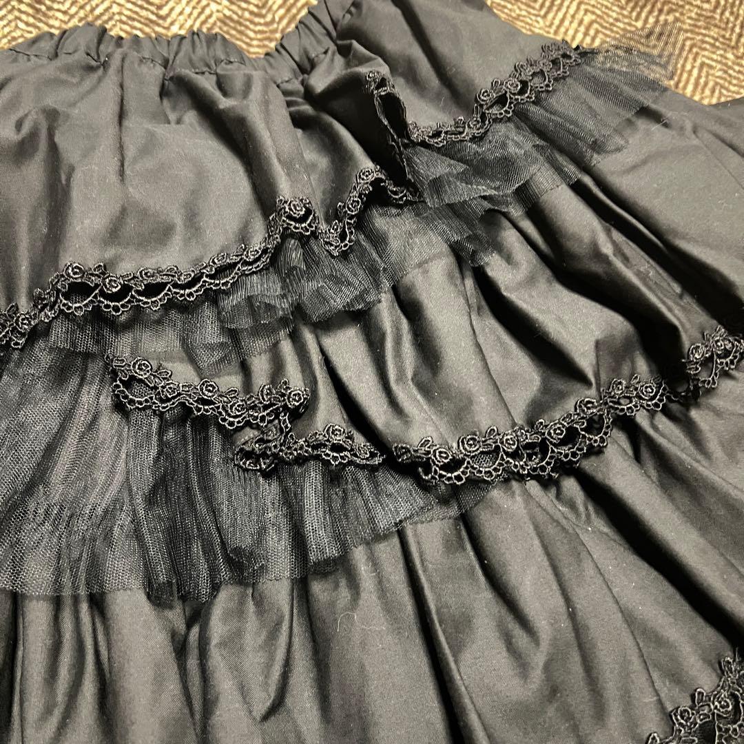 美品 black peace now フリルスカート アシンメトリー