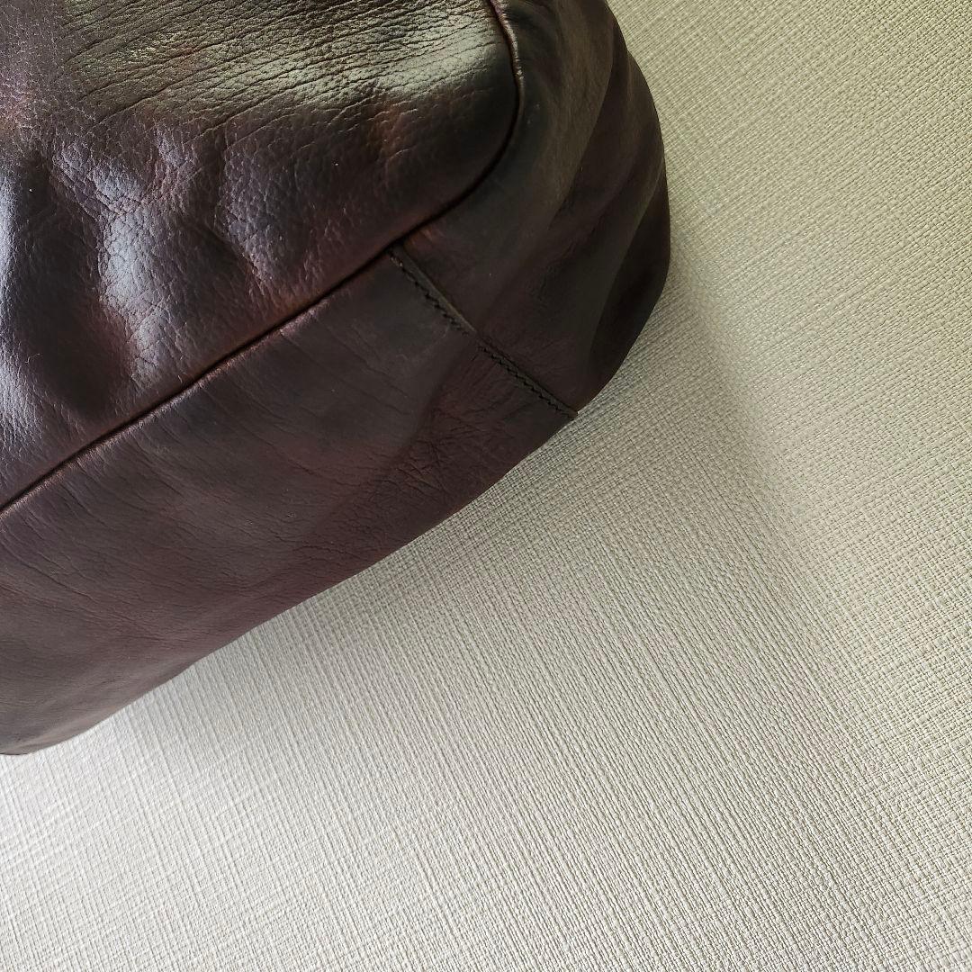 BUTTRO✨ブッテロ メンズ トートバッグオール レザーダークブラウン
