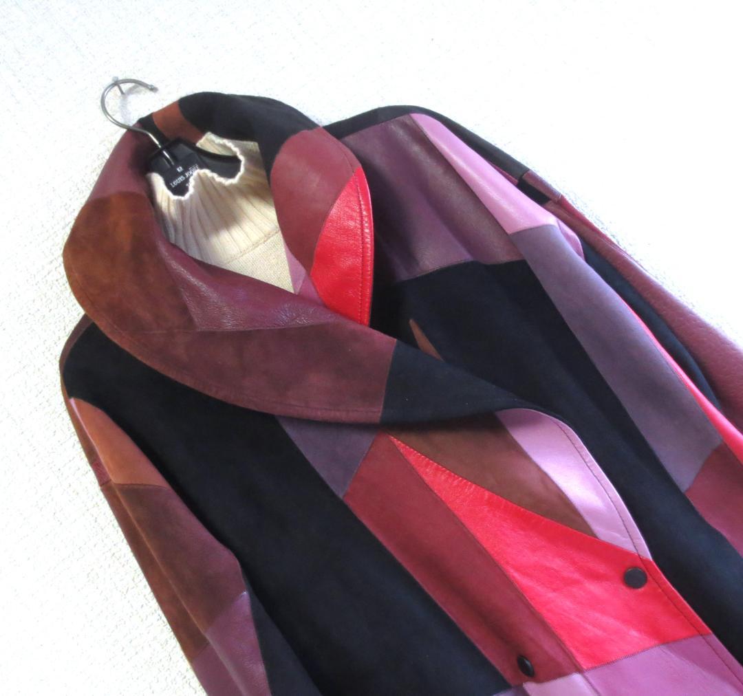 スペインGILLES RICART ジルリカルトラムスキンレザーコートプッチ風