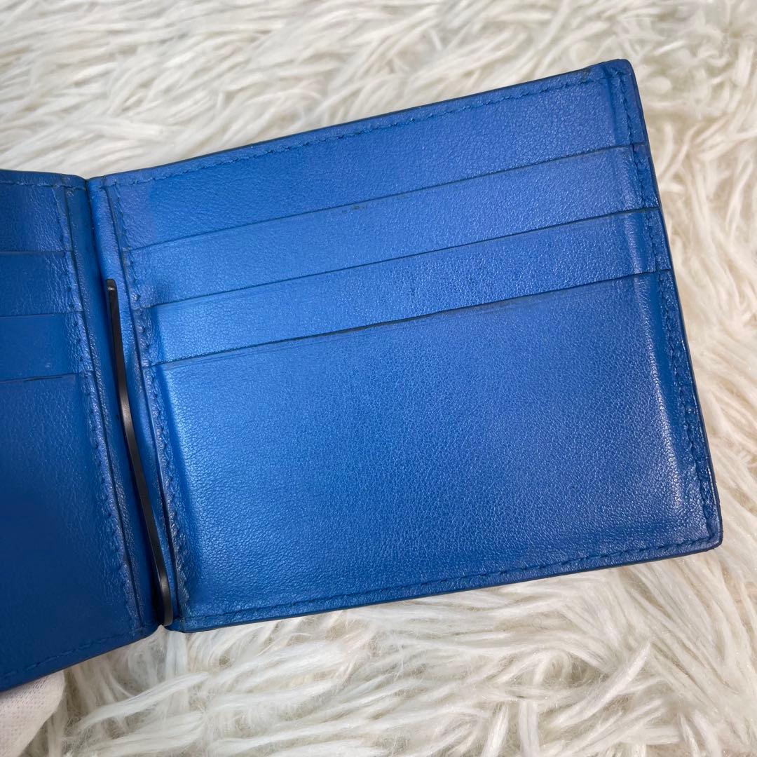 極美品✨ボッテガヴェネタ　マネークリップ　ブルー　ネイビー