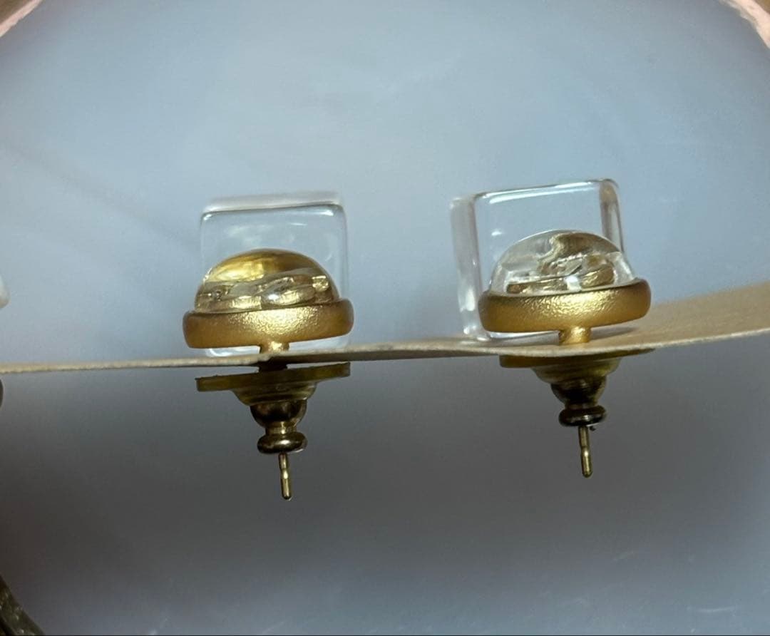 シャネル　クリア　キューブ　ピアス　CHANEL ココシャネル