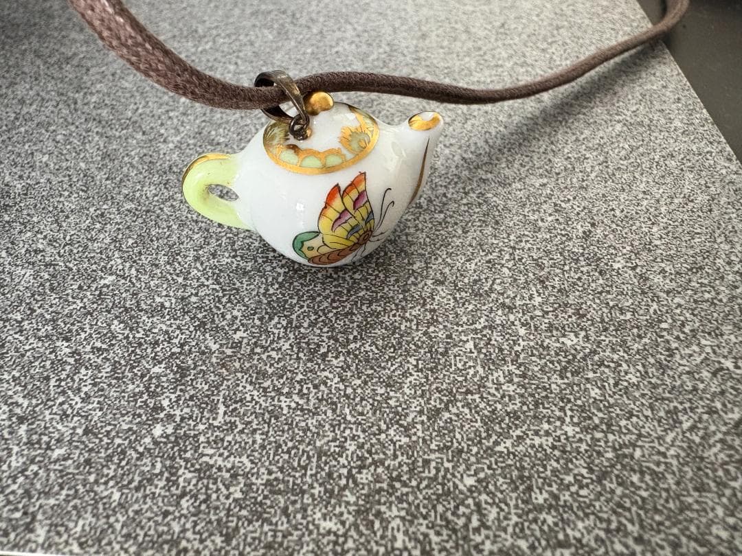 ヘレンド ペンダント チョーカー ティーポット HEREND