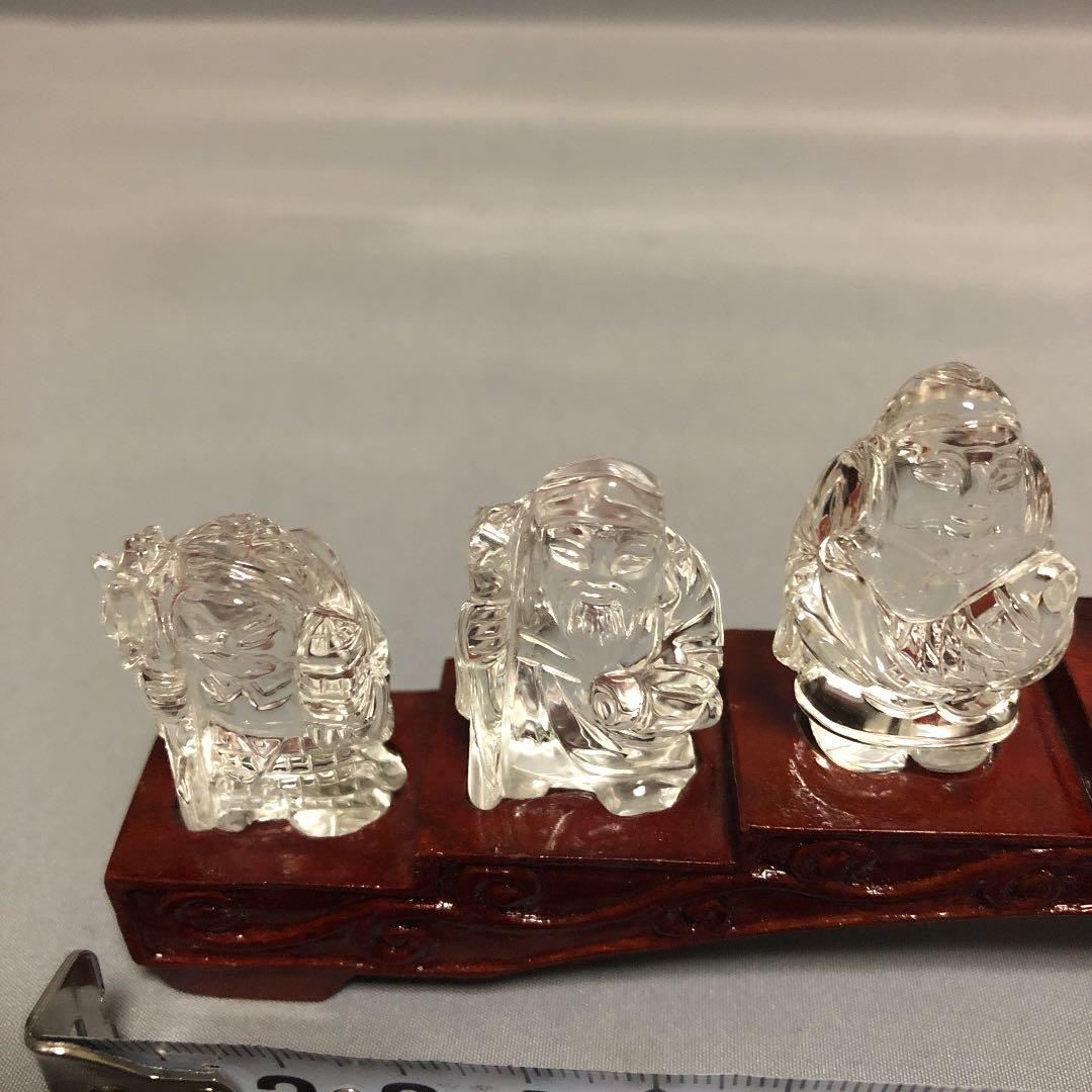 本水晶七福神彫物