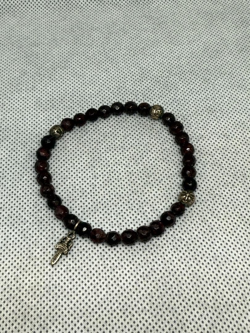 インボイス原本有 クロムハーツ BEAD47 ビーズブレスレット スタックダガー