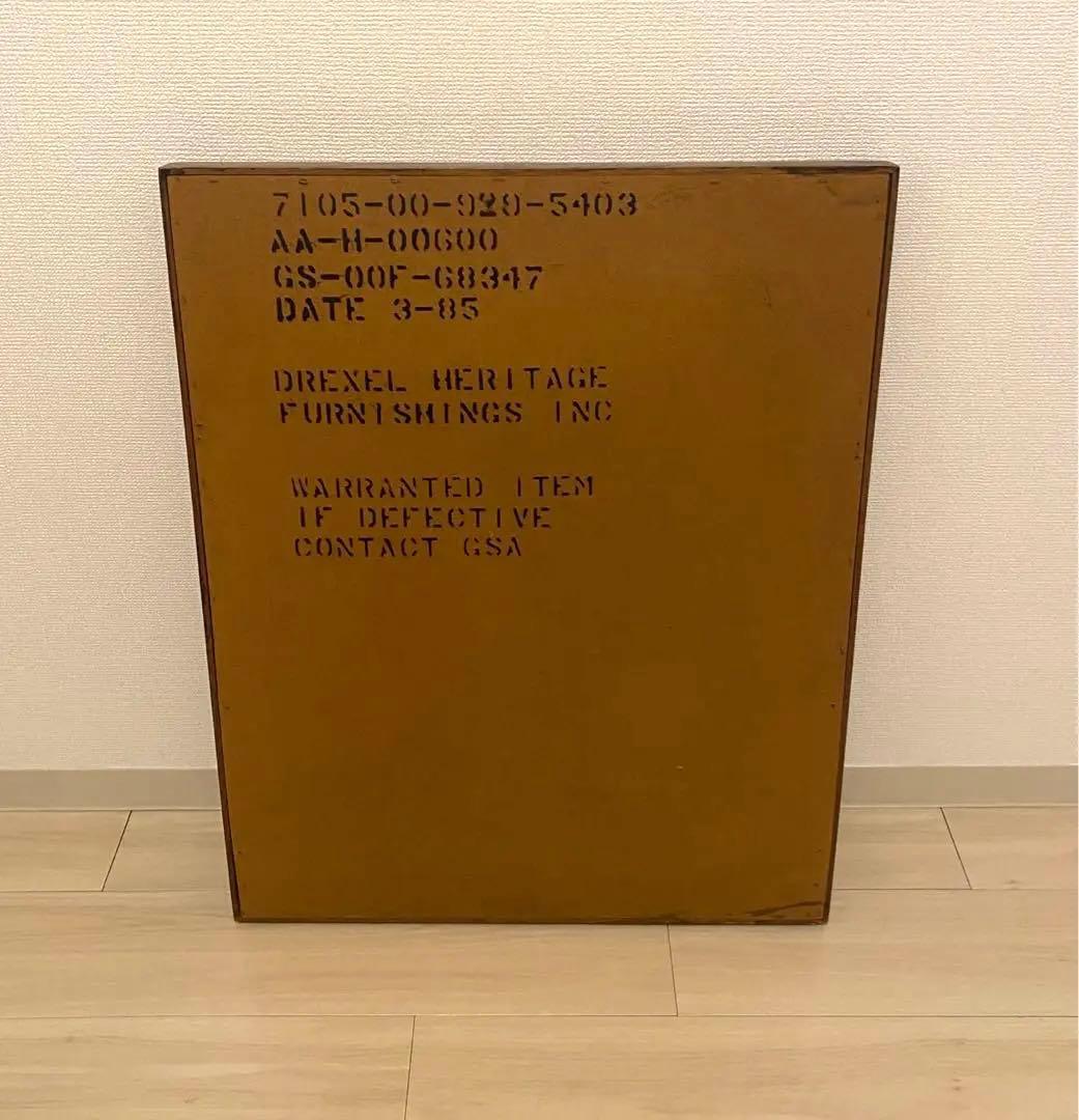 80s USA製 米軍 DREXEL HERITAGE 鏡 木製フレーム