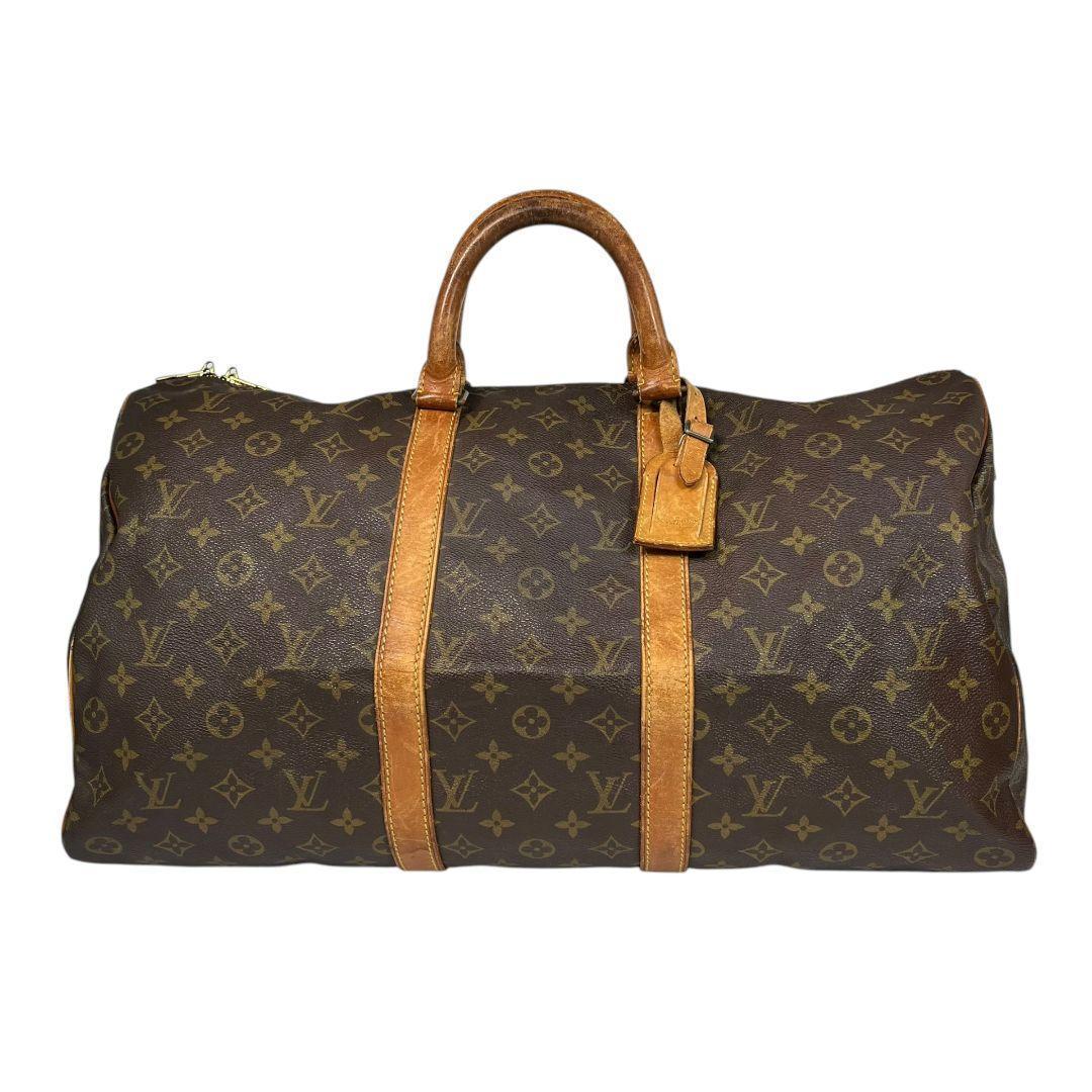 【鑑定済】ルイヴィトン　モノグラム　キーポル50　ボストンバッグ　旅行用バッグ