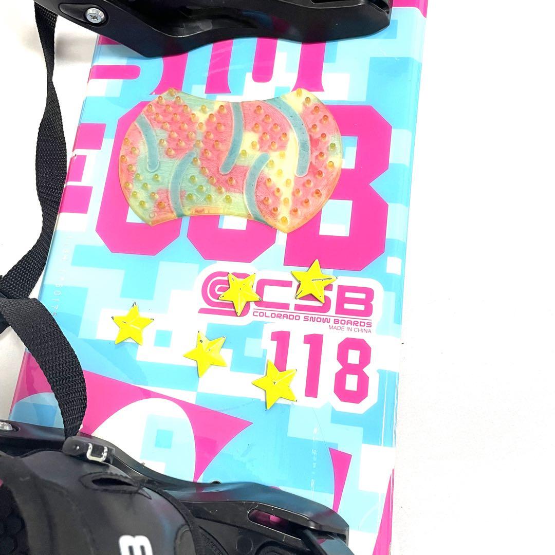 【早い者勝ち】CSB スノーボード×ビィンディングセット 118cm×S キッズ
