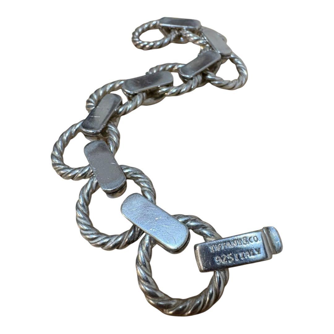 【美品】Tiffany & Co. ヴィンテージ ツイストサークル ブレス