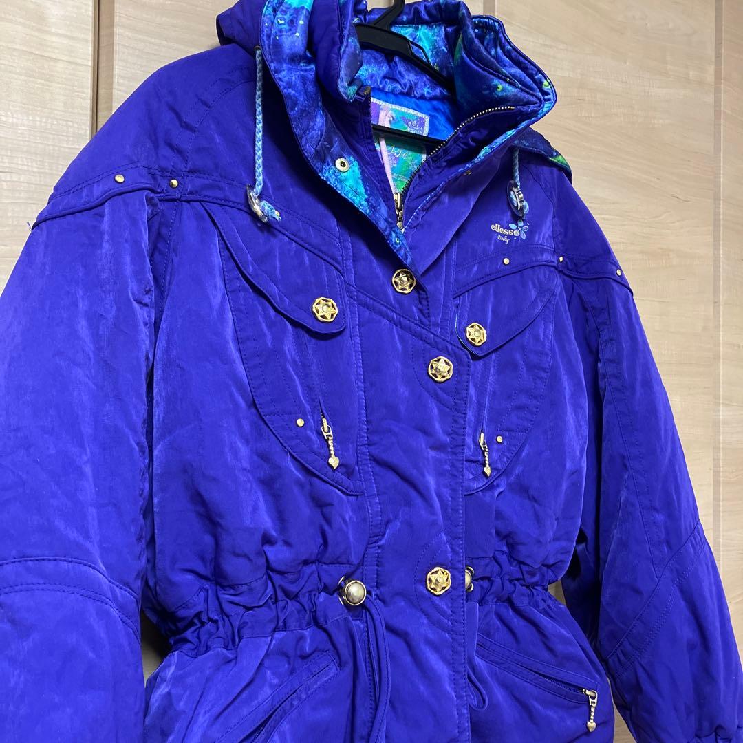 ヴィンテージ　90年代　Ellesse スキーウェアセット 紫 160