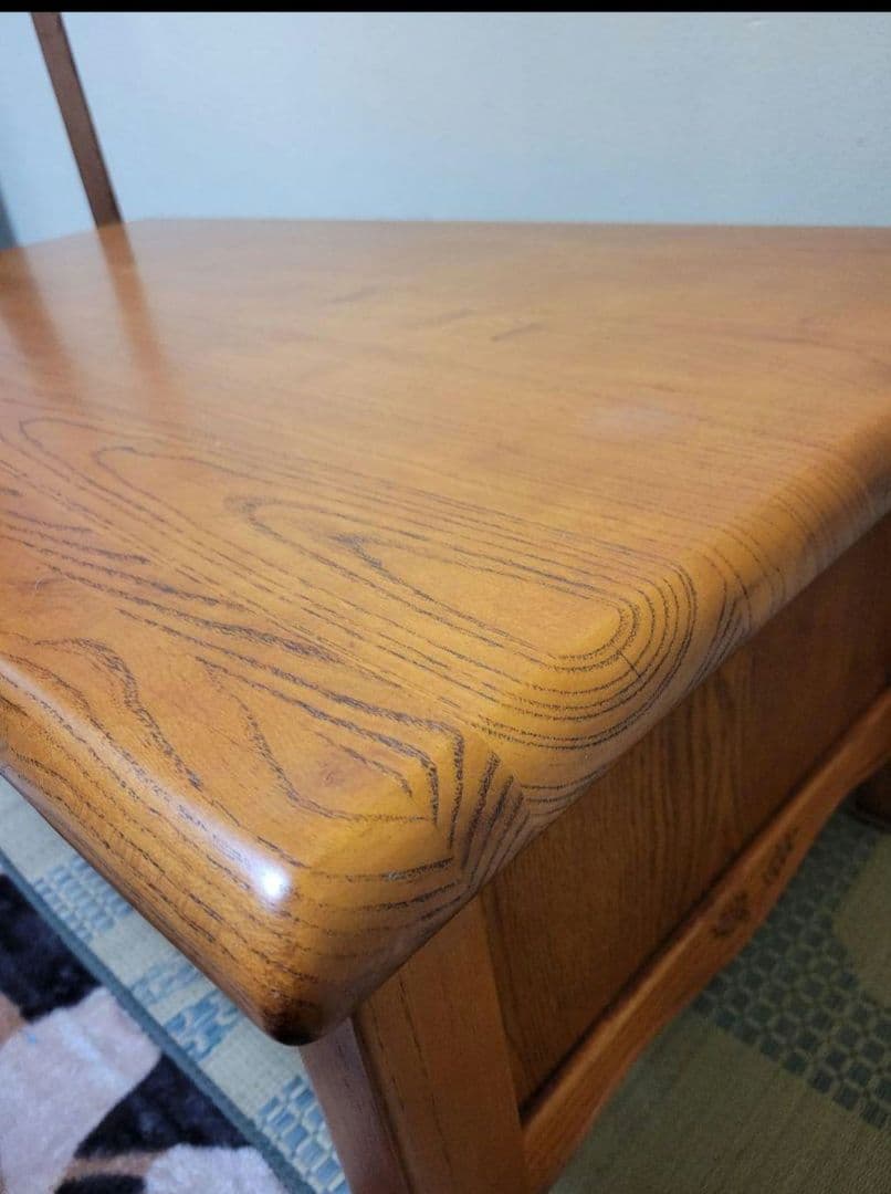 木製 カントリー テーブル 座卓 麦穂