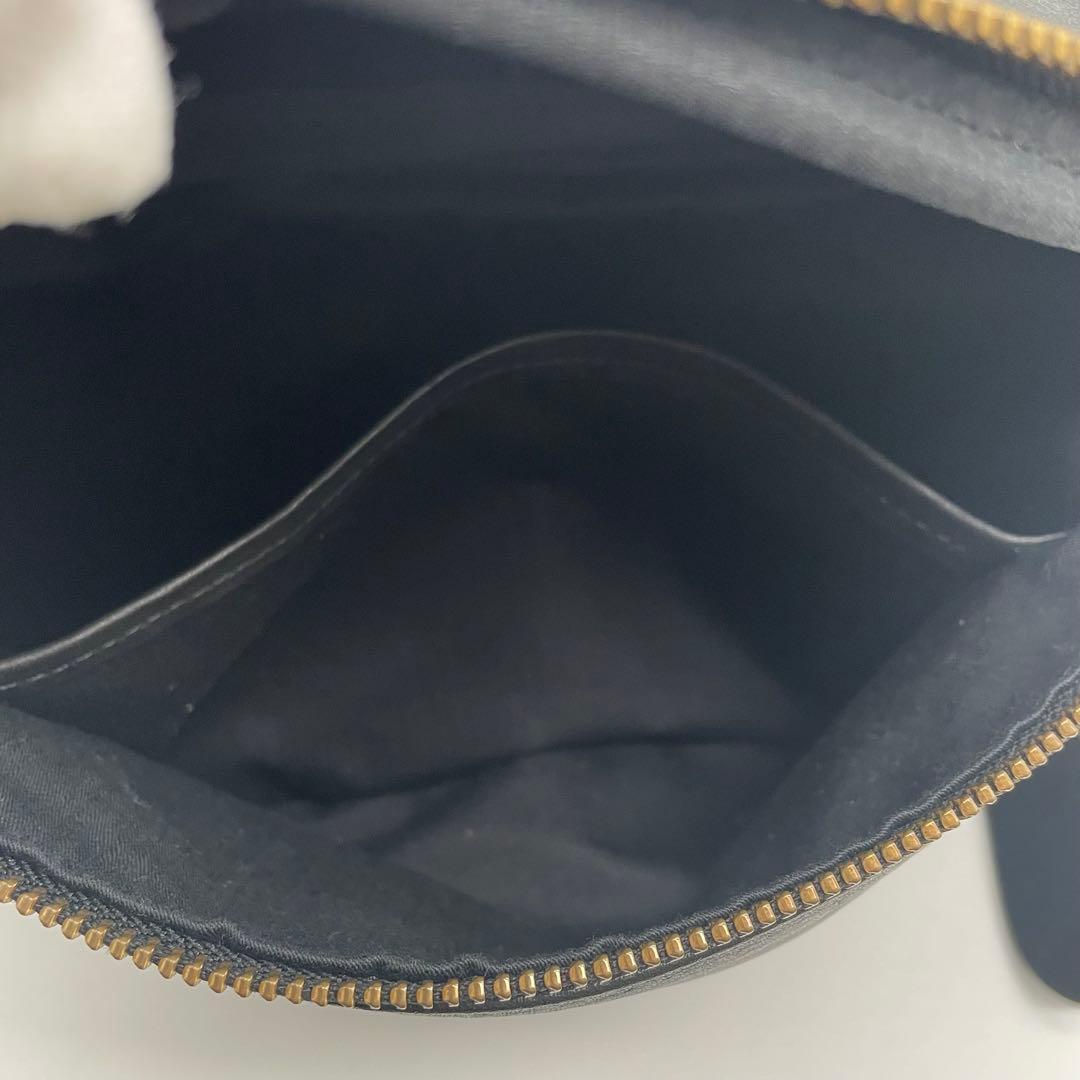 SLOW スロウ ルボーノ ファニーパック レザー ボディバッグ ブラック