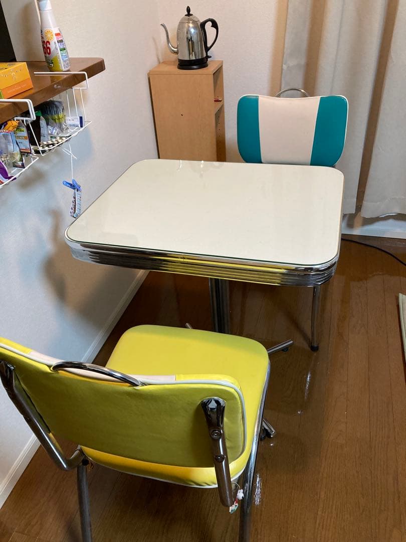 アメリカン　ダイナー　テーブル　チェア　セット