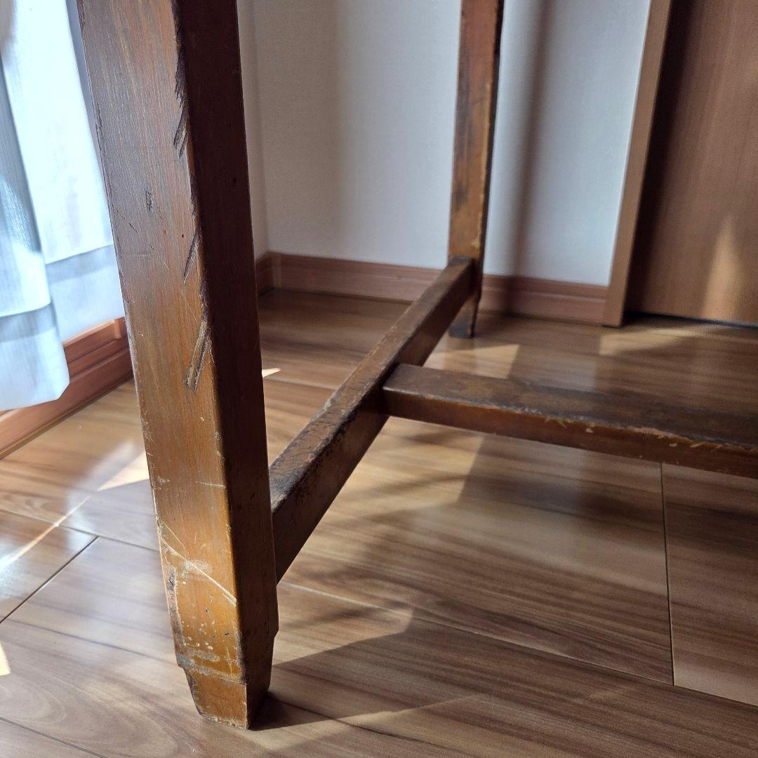 片袖机　左袖　アンティーク　作業台　什器　デスク　無垢　古家具　インテリア