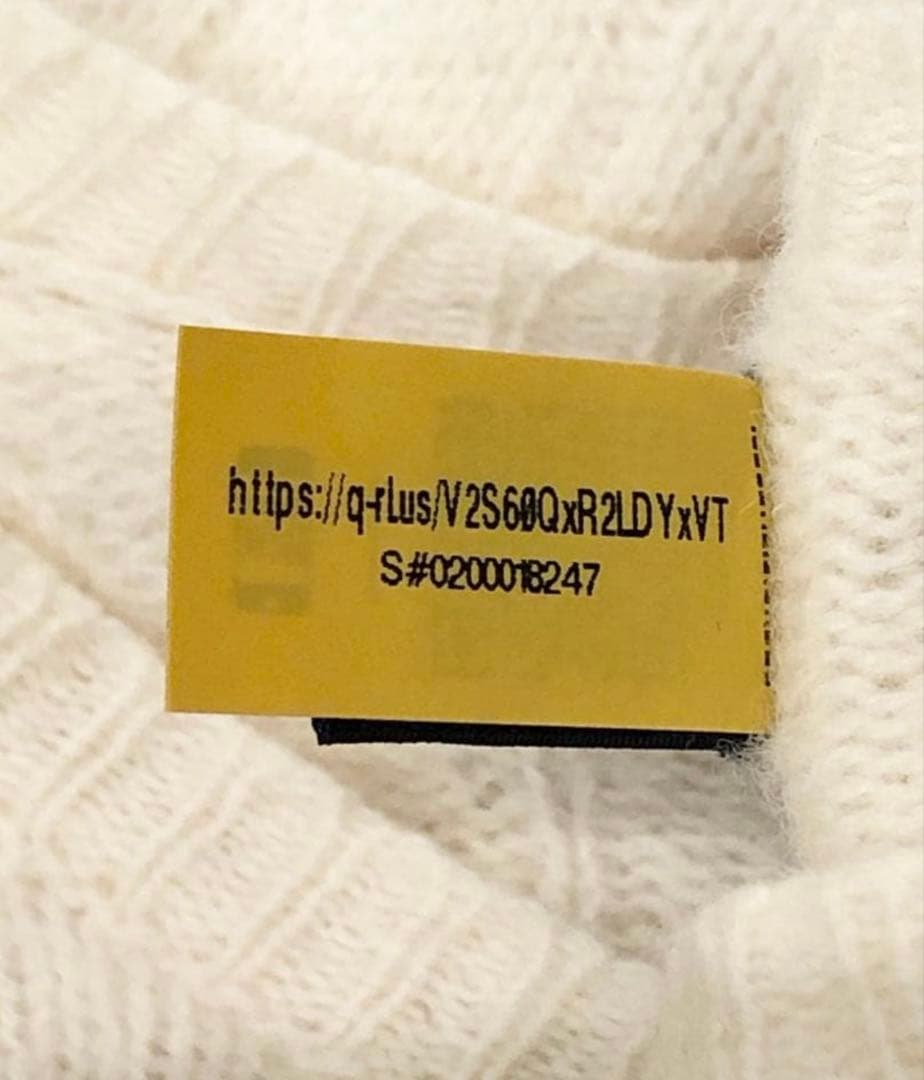 美品　POLO RALPH LAUREN カシミヤ　ウール　ケーブルニット　QR