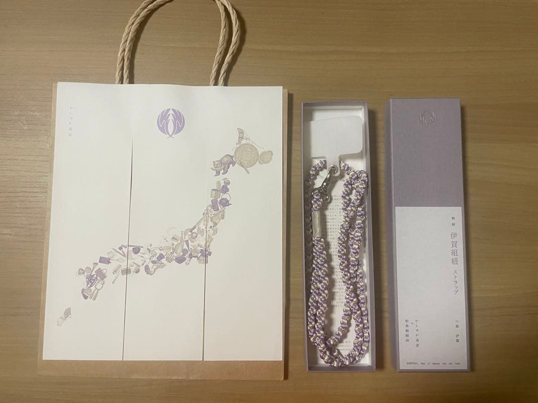 【試着のみ】かしゆか商店　伊賀組紐ストラップ　ロング