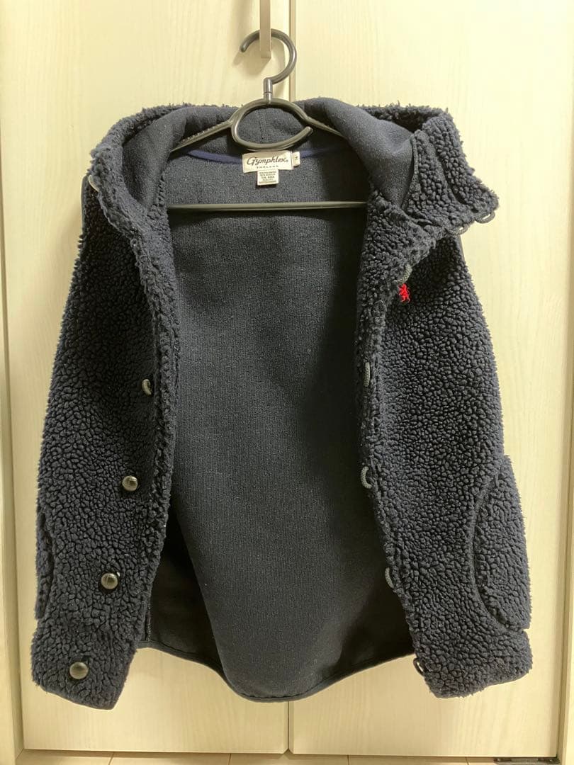 ジムフレックス　ボア　ベスト　パーカー　　くるみボタン　レディースM　14