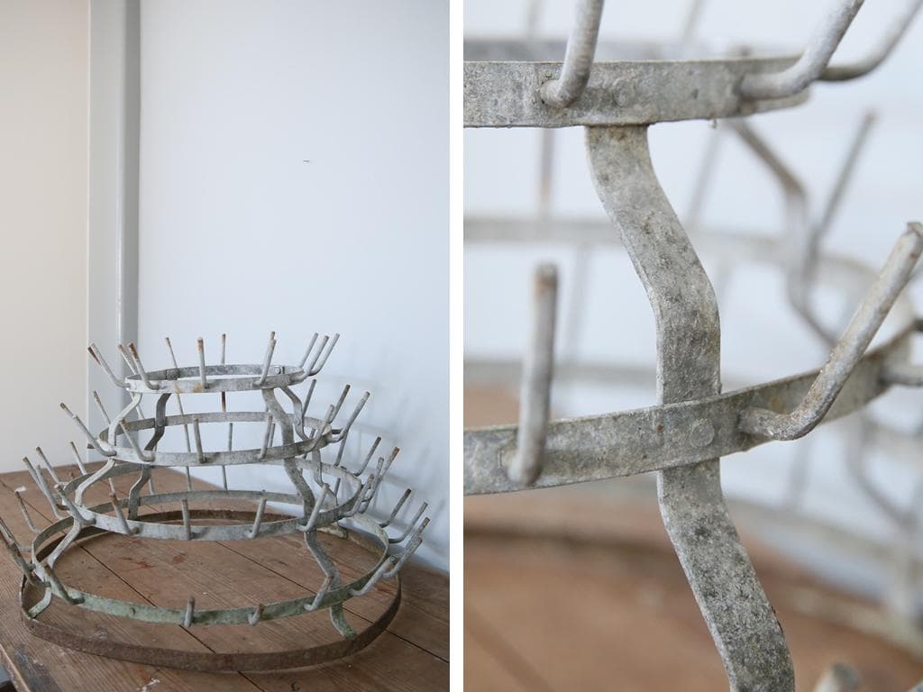 フランスアンティーク鉄製ボトルドライヤー/エリソン/ワインラック86-246-2