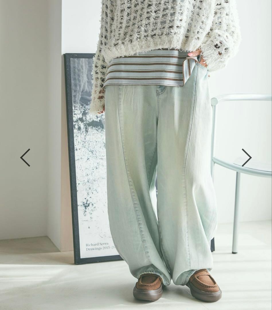 ニコアンド ［NKJ 2026SS］ 3D ドロップデニムパンツL