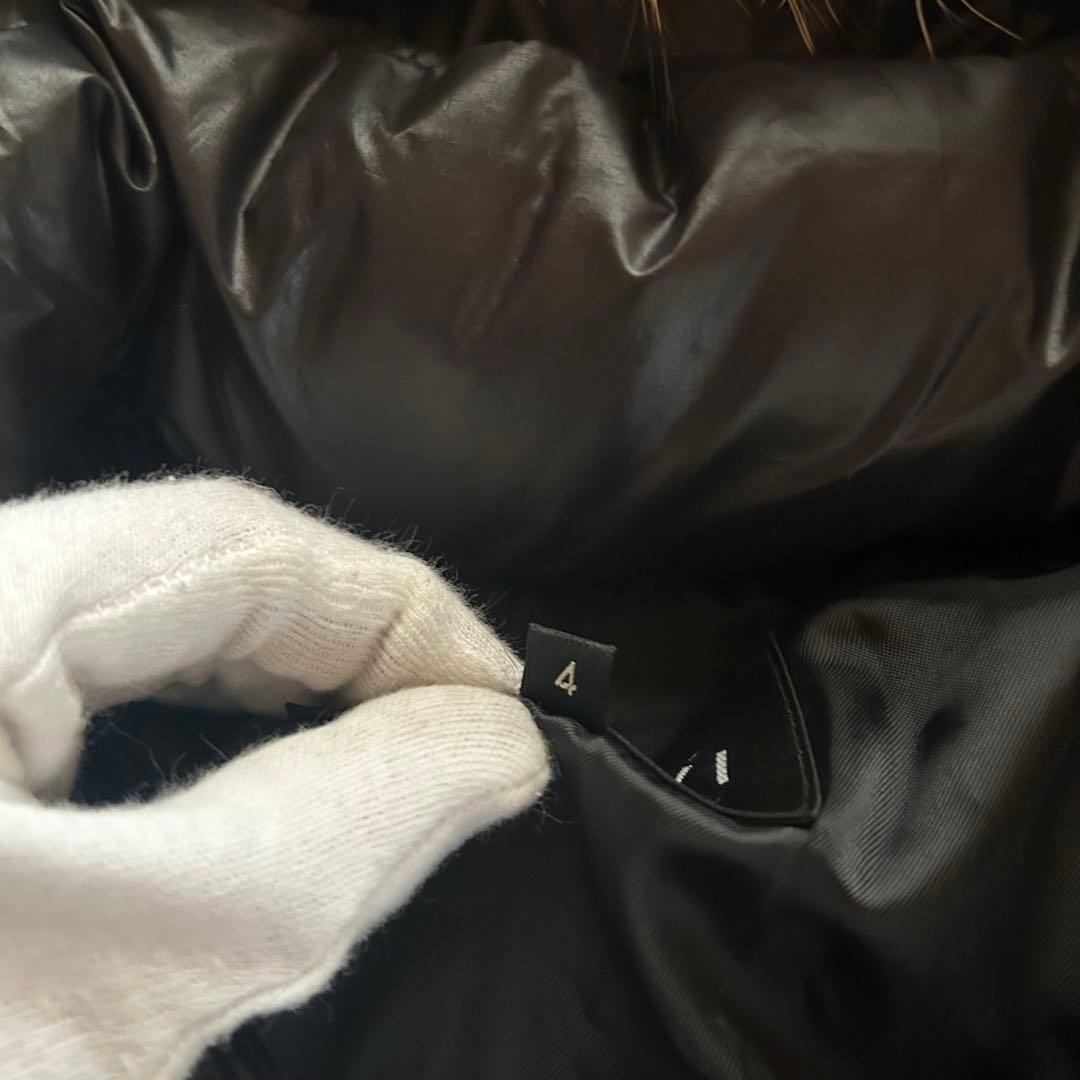 ジャケット・アウター grunge hood fur down jacket y2k black