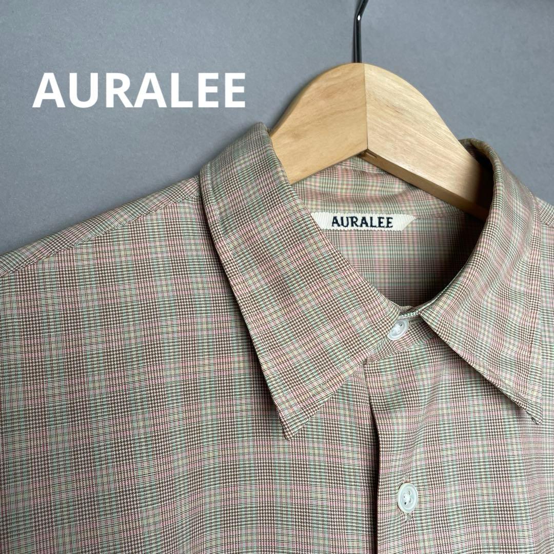 AURALEE オーラリーWOOL CHECK SHIRT 3