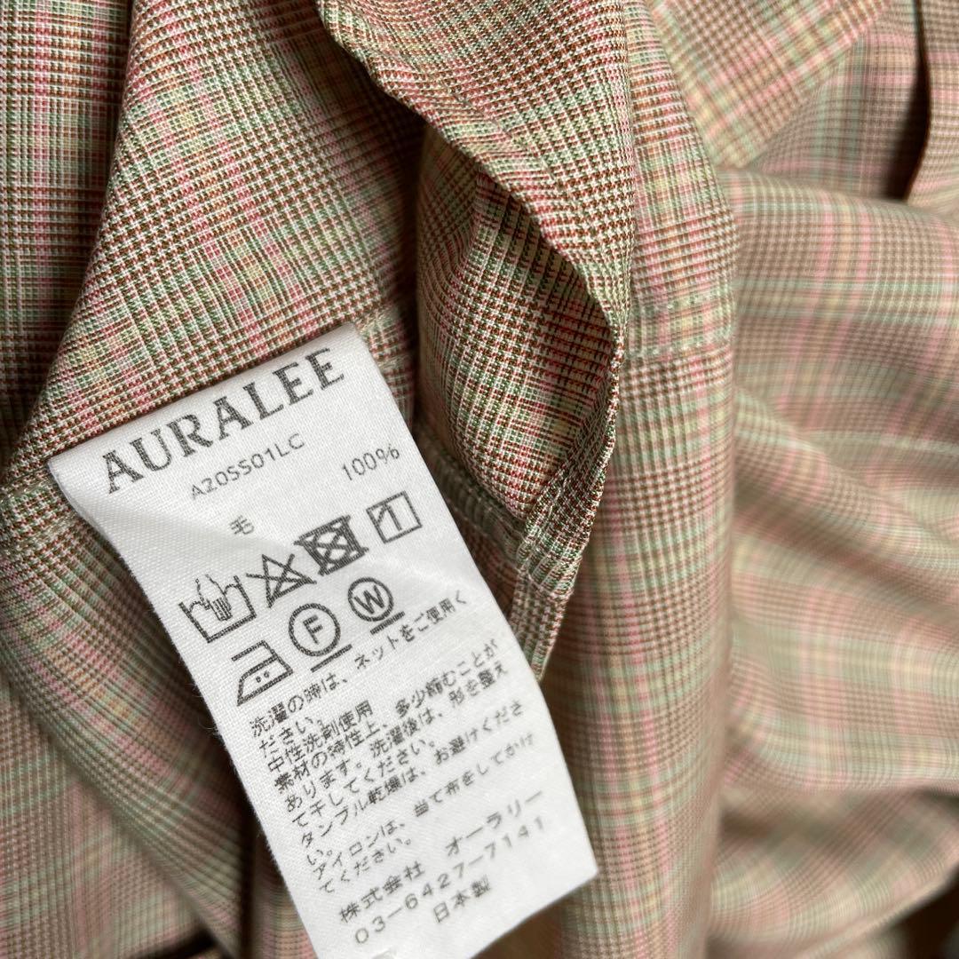 AURALEE オーラリーWOOL CHECK SHIRT 3