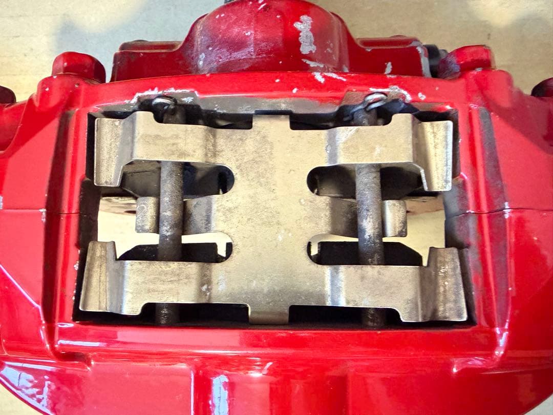 フェアレディZ Z34 Z33 Akebono ブレーキキャリパー 赤 4個