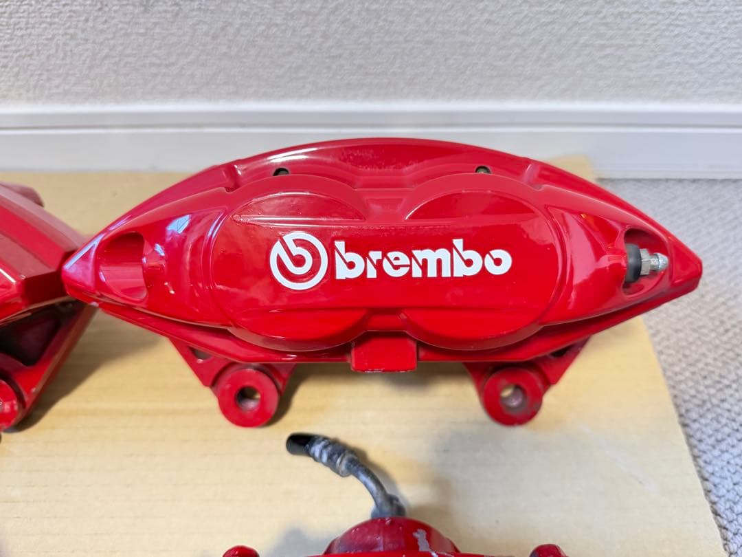 フェアレディZ Z34 Z33 Akebono ブレーキキャリパー 赤 4個