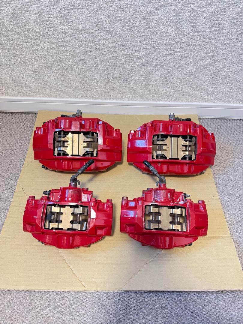 フェアレディZ Z34 Z33 Akebono ブレーキキャリパー 赤 4個