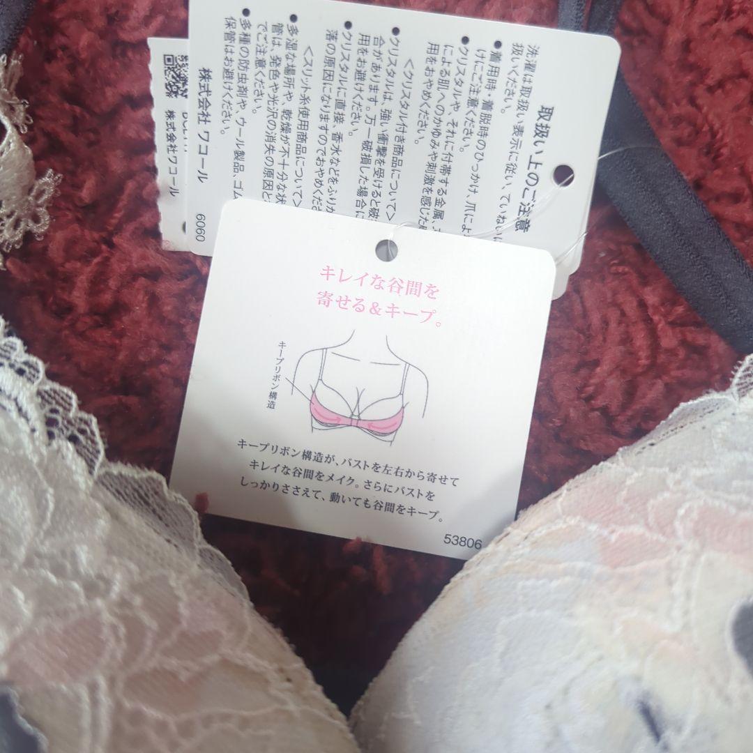 パルファージュリボンブラ＆ブラジリアンショーツセットワコールF65完売！