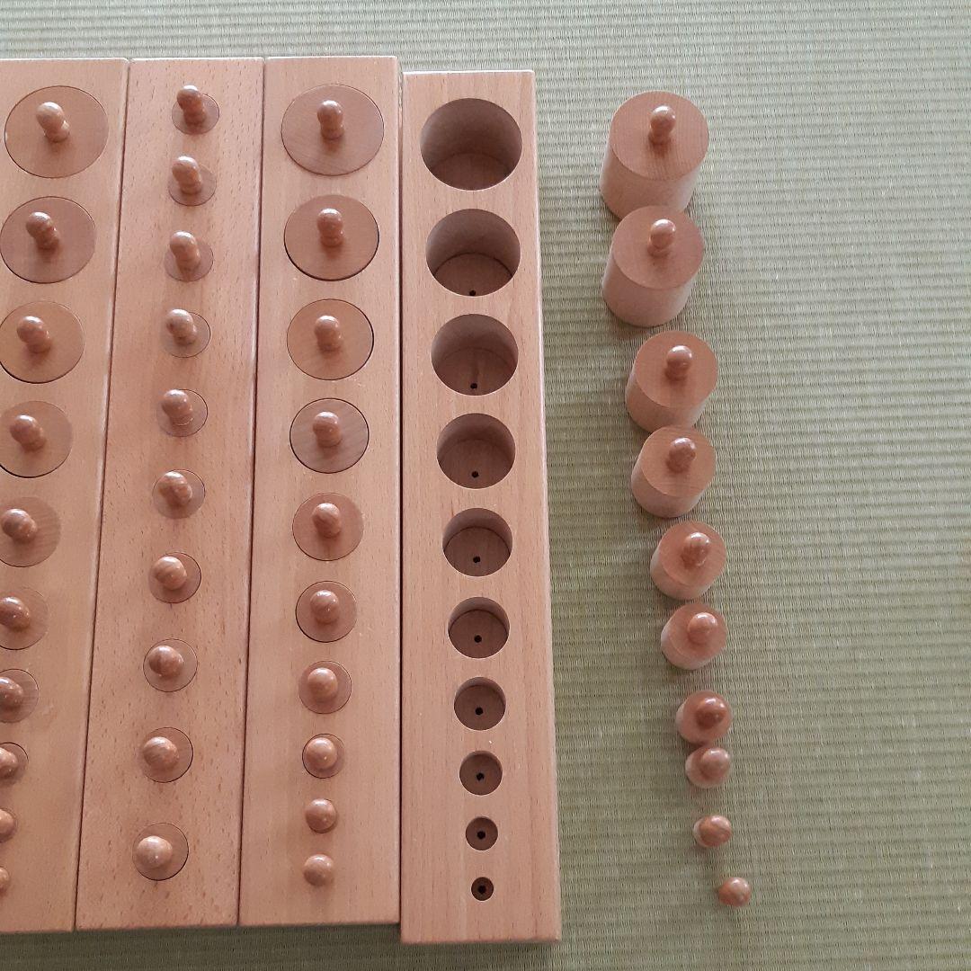 モンテッソーリ　円柱差し　大