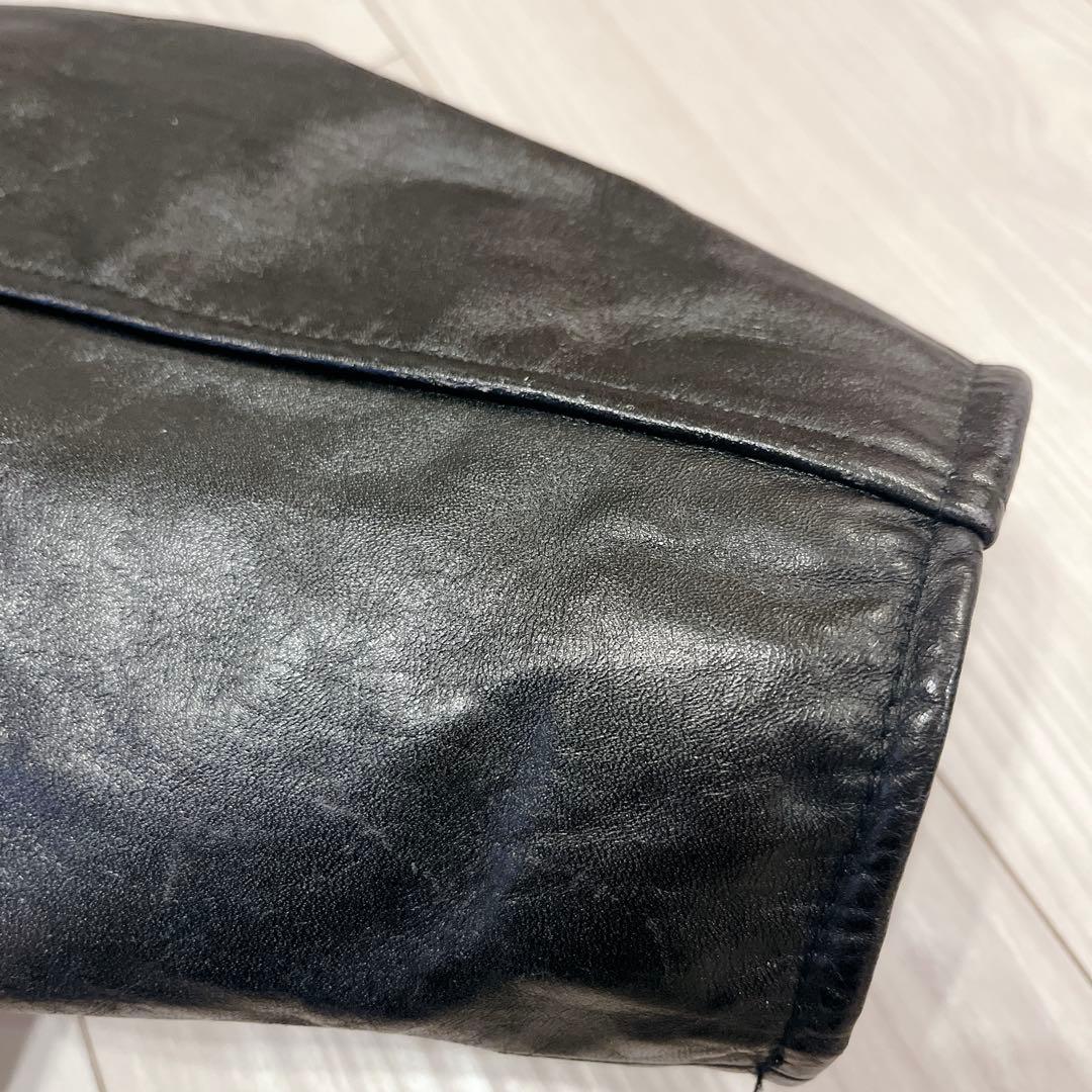 80s 激渋 日本製 ホースハイド A-2 ポリスマンジャケット シカゴポリス