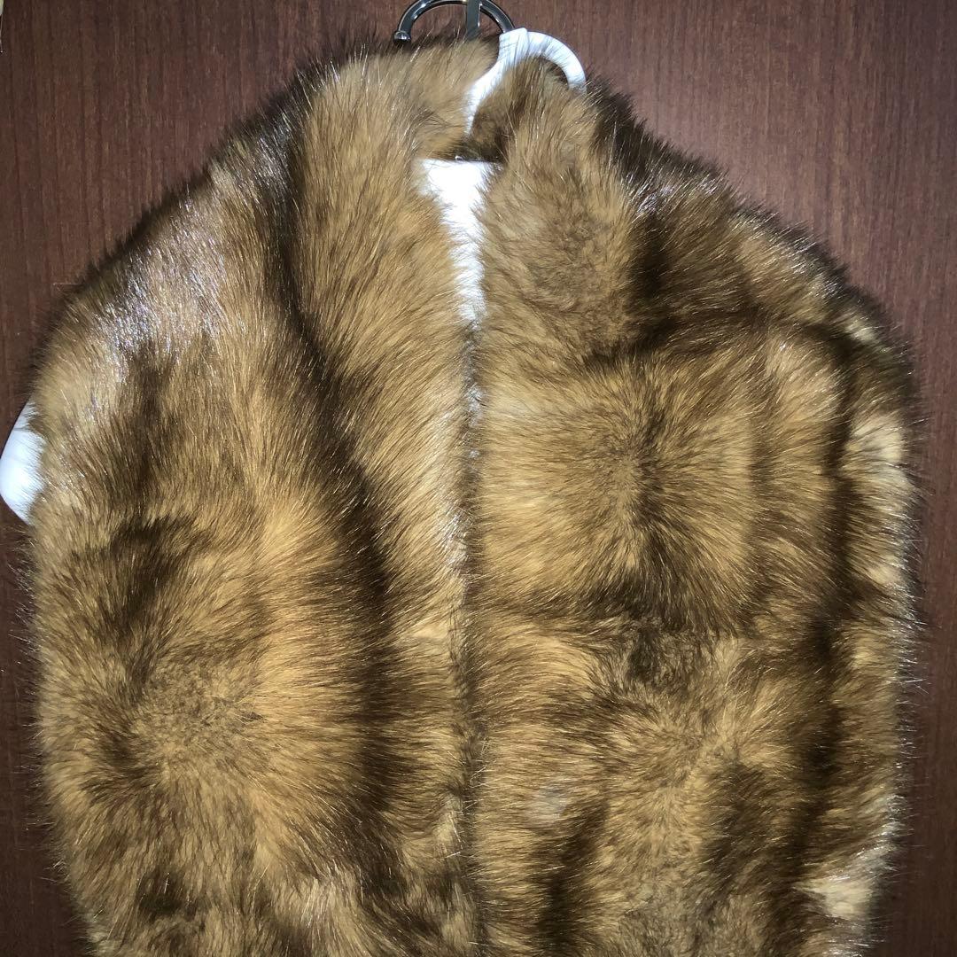 美品　ロシアンセーブル　セーブル　ショール　マフラー　ストール　大判