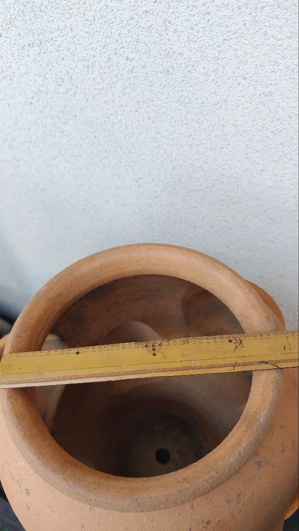 ストロベリーポット テラコッタ 素焼き 多段 高さ37cm